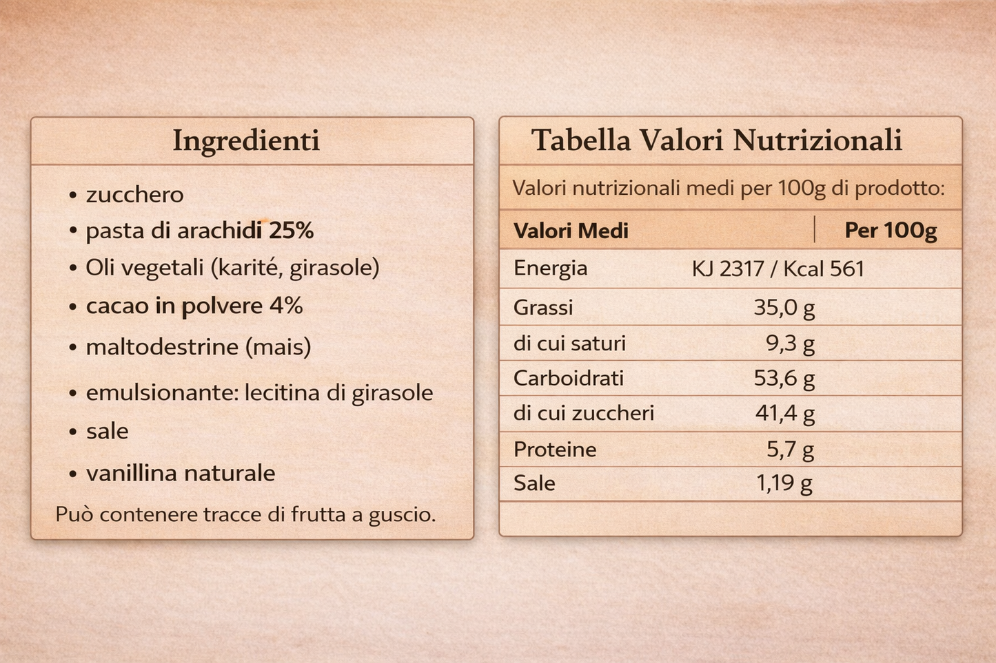 Crema Spalmabile Arachidi e Cacao Vegana