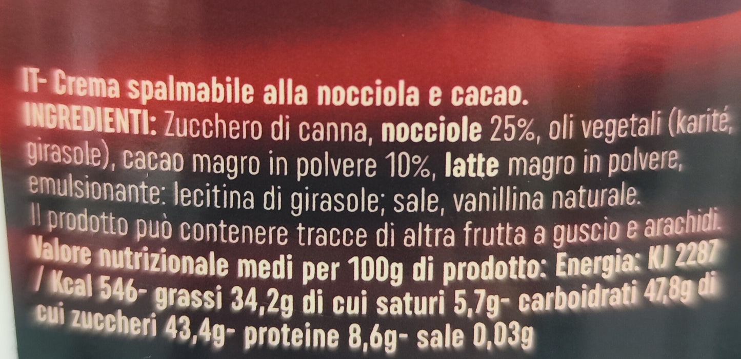 Crema Spalmabile Nocciole Dark 25% 3.5Kg
