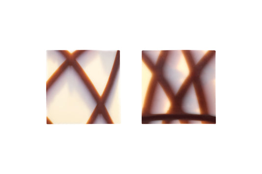 Decorazione Set Marmo Quadrato Cioccolato 390[PZ]