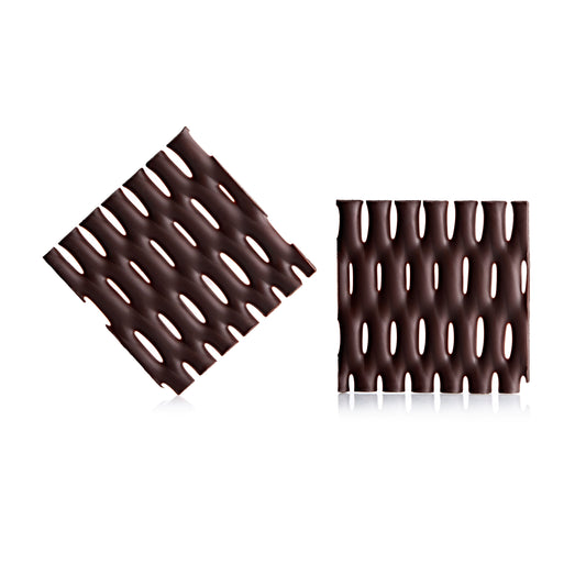 Decorazione Grillage Square Cioccolato Fondente 360[PZ]