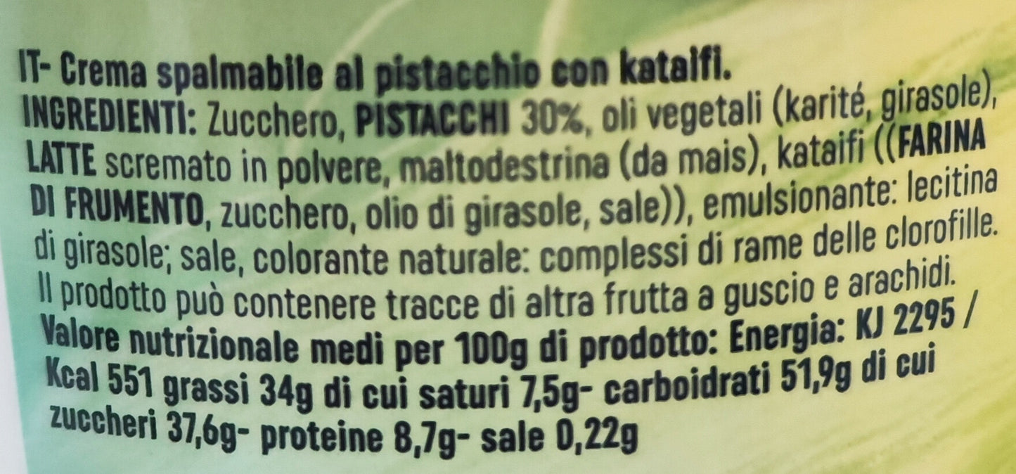 Crema Spalmabile Pistacchio Kataifi