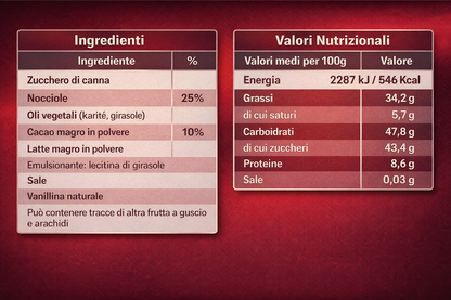 Crema Spalmabile Nocciole Dark 25% 3.5Kg