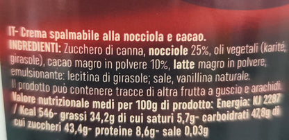 Crema Spalmabile Nocciole Dark 25% 3.5Kg