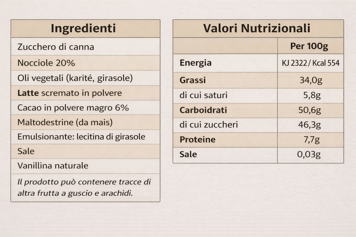 Crema Spalmabile Nocciola Classica